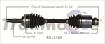 TRAKMOTIVE FD-8146 CV Axle Shaft
