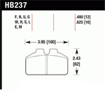 HAWK HB237G.480 Brake Pad