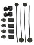 DERALE 16744 Electric Fan Mount Kit: Plastic Rods with Pads