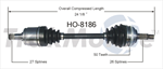 TRAKMOTIVE HO-8186 CV Axle Shaft