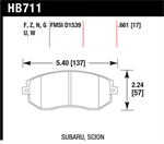 HAWK HB711Z.661 Brake Pad