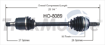 TRAKMOTIVE HO-8089 CV Axle Shaft