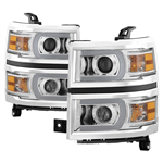 SPYDER 9034985 ( Akkon ) Chevy Silverado 1500 14-15 Projector Headlights - Light