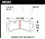 HAWK HB581F.660 Brake Pad