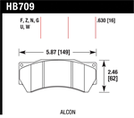 HAWK HB709Z.630 BRAKE PADS