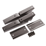 RUGGED RIDGE 11218.10 TAILGATE HINGE SET  BLACK