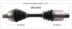 TRAKMOTIVE MB-8045 CV Axle Shaft