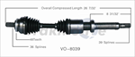 TRAKMOTIVE VO-8039 CV Axle Shaft