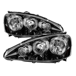 SPYDER 9029516 ( Akkon ) Acura RSX 2005-2006 OEM Style headlights -Black