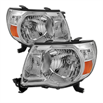 SPYDER 5073891 ( OE ) Toyota Tacoma 05-11 Amber Crystal Headlights - Chrome
