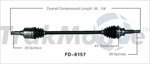TRAKMOTIVE FD-8157 CV Axle Shaft