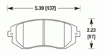 HAWK HB432B.661 BRAKE PADS