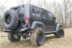 FAB FOURS JK07-Y1251-1 JK REAR BASE BUMPER 07-10
