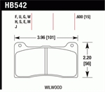 HAWK HB542W.600 Brake Pad