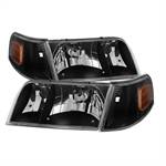 SPYDER 9031021 ( Akkon ) Crown Victoria 98-11 Crystal HeadLights With Corner Lig