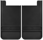 HUSKY 55100 Rubber Rear Mud Flaps - 12IN w/o Weight- 2008-2018