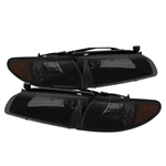 SPYDER 9034329 ( Akkon ) Pontiac Grand Prix 97-03 Crystal Headlights W/ Amber Co