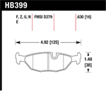 HAWK HB399S.630 Brake Pad