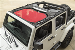 RUGGED RIDGE 13579.24 Eclipse Sun Shade, Front, Red; 07-18 Jeep Wrangler