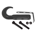 RUGGED RIDGE 11236.02 Tow Hook, Front, Black; 42-02 Jeep CJ/Wrangler YJ/