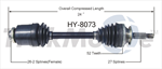 TRAKMOTIVE HY-8073 CV Axle Shaft