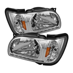 SPYDER 5056344 ( xTune ) Toyota Tacoma 01-04 1 Piece with Black Trim Corner Crys