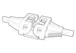 EXTANG 1033 REAR HINGE ASSEMBLY
