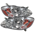 SPYDER 5073747 ( OE ) Toyota Corolla 03-06 Crystal Headlights - Chrome