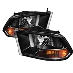 SPYDER 5042378 ( POE ) Dodge Ram 1500 09-12 ( Non Quad Headlights ) Crystal Head