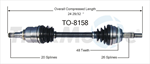 TRAKMOTIVE TO-8158 CV Axle Shaft