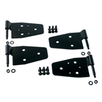 RUGGED RIDGE 11202.01 Door Hinge Kit, Black; 87-06 Jeep Wrangler TJ