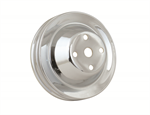MR GASKET 4975 CHROME DOUBLE GROOVE UP PULLEY CHEVY