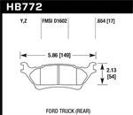 HAWK HB772Y.654 Brake Pad