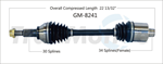 TRAKMOTIVE GM-8241 CV Axle Shaft