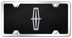 AUTOMOTIVE GOLD PLINVBCBK LINCOLN LOGO BLACK CHROME/BLACK