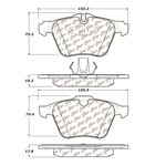 STOP TECH 104.12400 POSIQUIET SEMI MET PADS