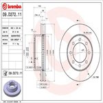 BREMBO 09.D272.10 Brake Rotor