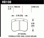 HAWK HB108G.560 Brake Pad