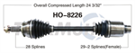 TRAKMOTIVE HO-8226 CV Axle Shaft