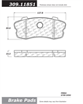 STOP TECH 309.11851 Brake Pad