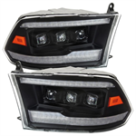 SPEC-D 2LHE-RAM09JM-SQ-RS Headlight Assembly