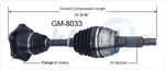 TRAKMOTIVE GM-8033 CV Axle Shaft