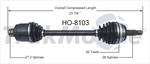 TRAKMOTIVE HO-8103 CV Axle Shaft