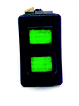 PAINLESS 80402 ROCKER SWITCH/GREEN LITE