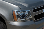 PUTCO 401206 Headlight Trim: 2007 Chevrolet Tahoe; chrome