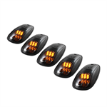 SPYDER 5028198 ( xTune ) 5 PCS ROOF CAB MARKER PARKING RUNNING LIGHTS - Smoked