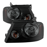 SPYDER 9030338 ( POE ) Ford F150 04-08 Amber Crystal Headlights - Black Smoked