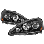 SPYDER 9036958 ( Akkon ) Acura RSX 2005-2006 CCFL Halo Projector Headlights - Bl