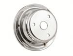 MR GASKET 4976 CHROME SINGLE GROOVE LO PULLEY CHEVY