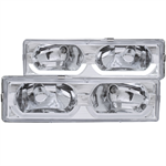 ANZO 111300 CRYSTAL HEADLIGHTS CHROME